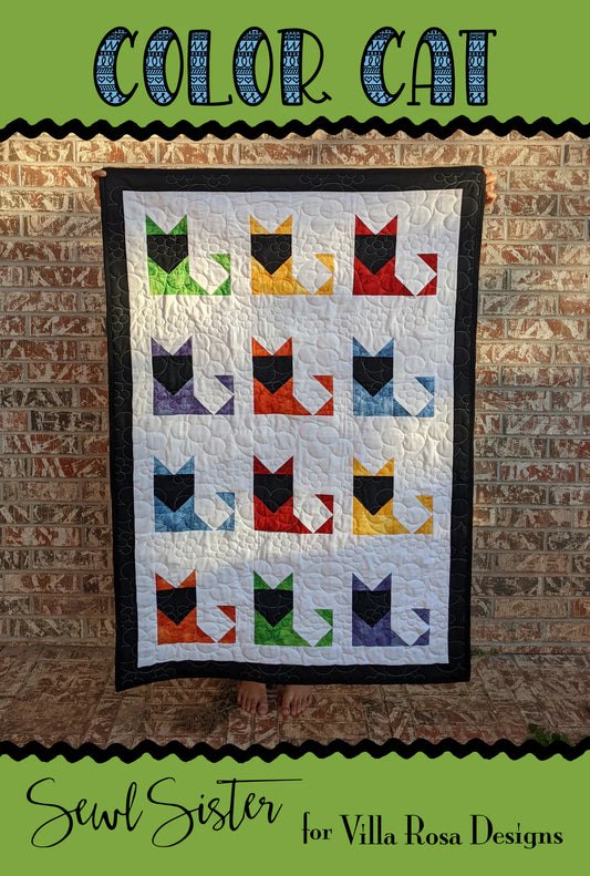 Color Cat Pattern Digital Download