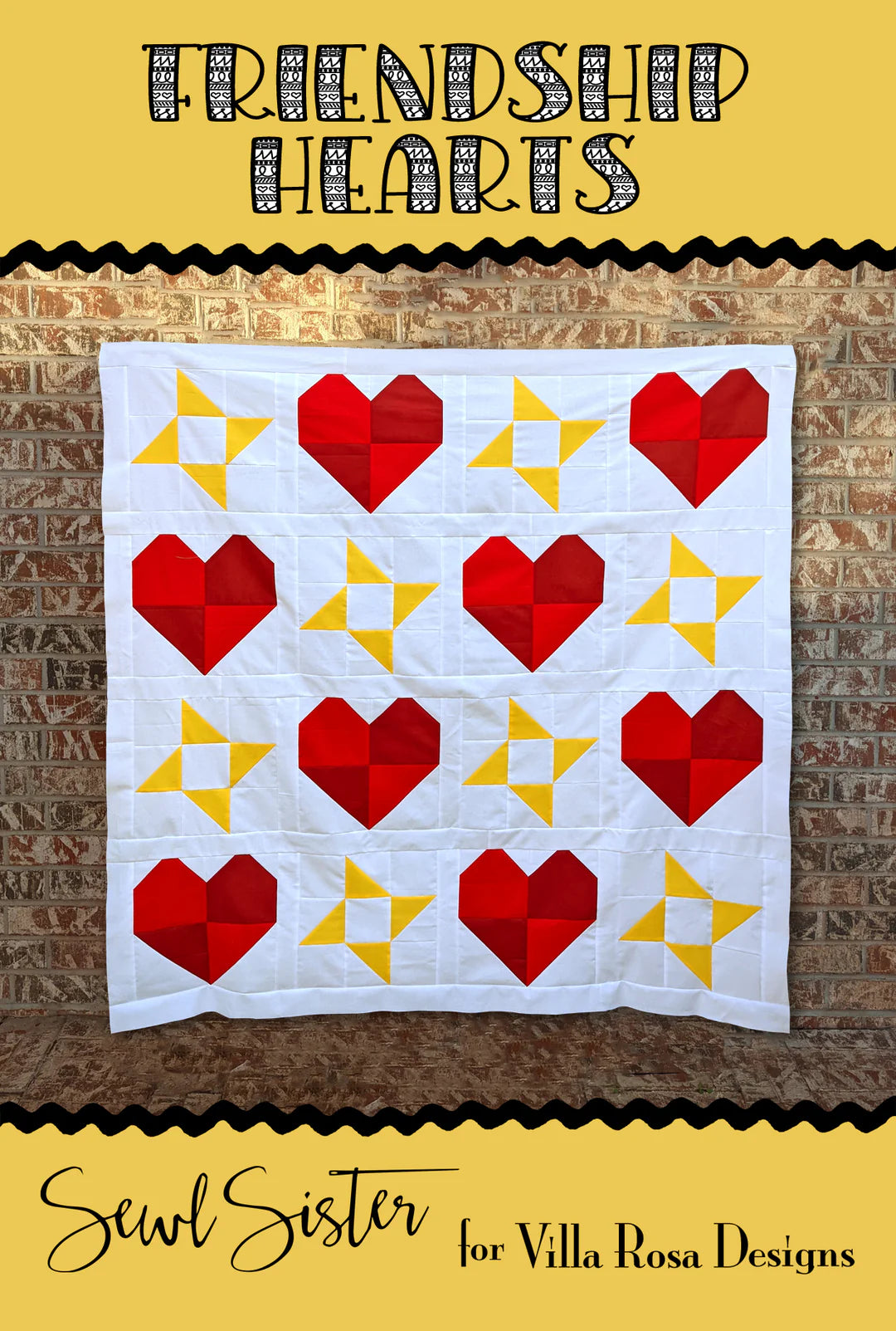 Friendship Hearts Pattern Digital Download