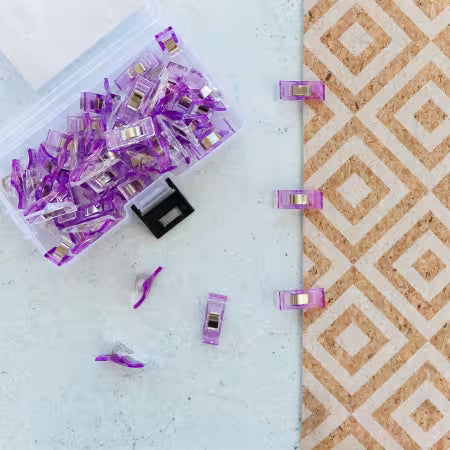 Sallie Tomato Purple Sewing Clips