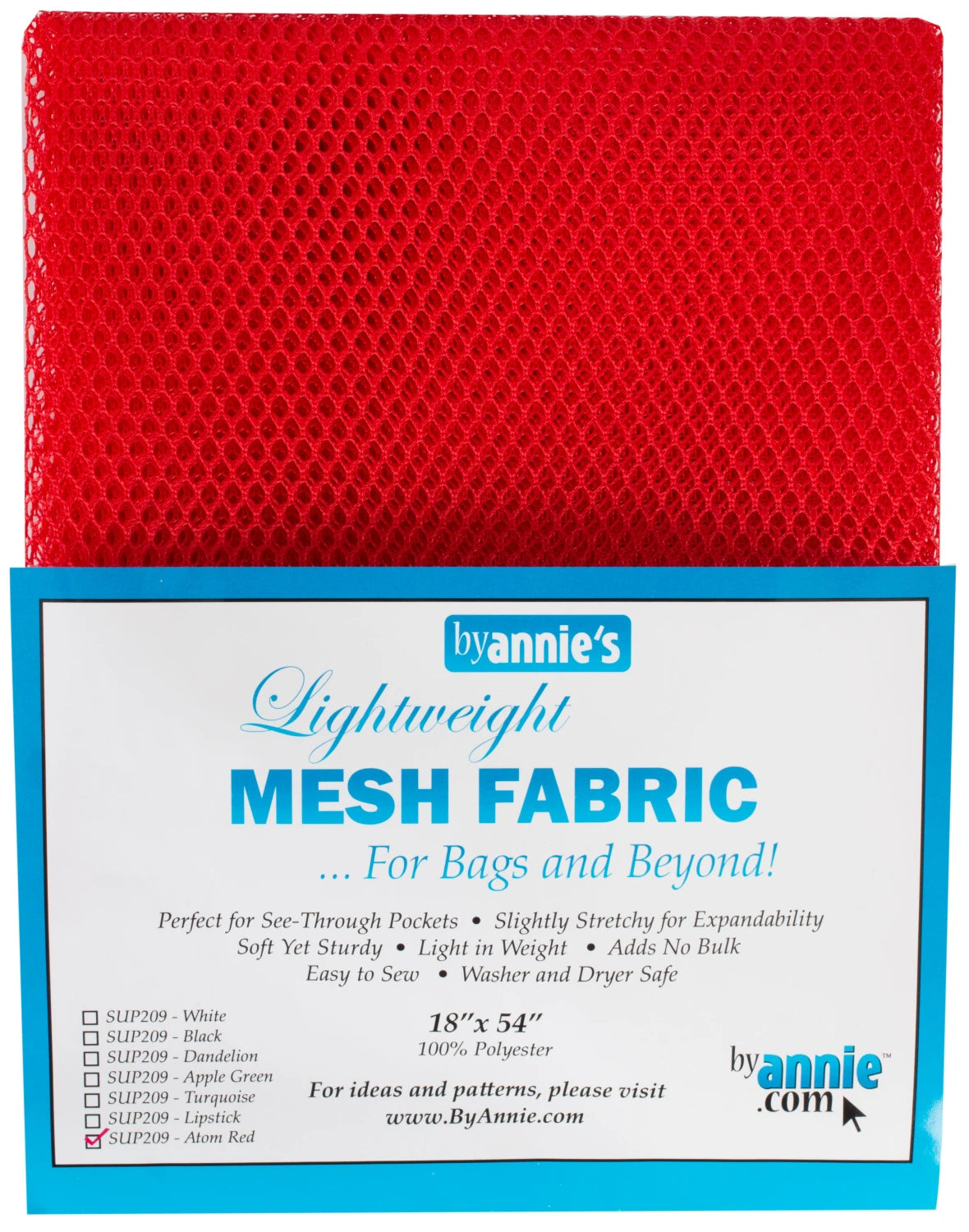 By Annie Lightweight Mesh Fabric 18 x 54"