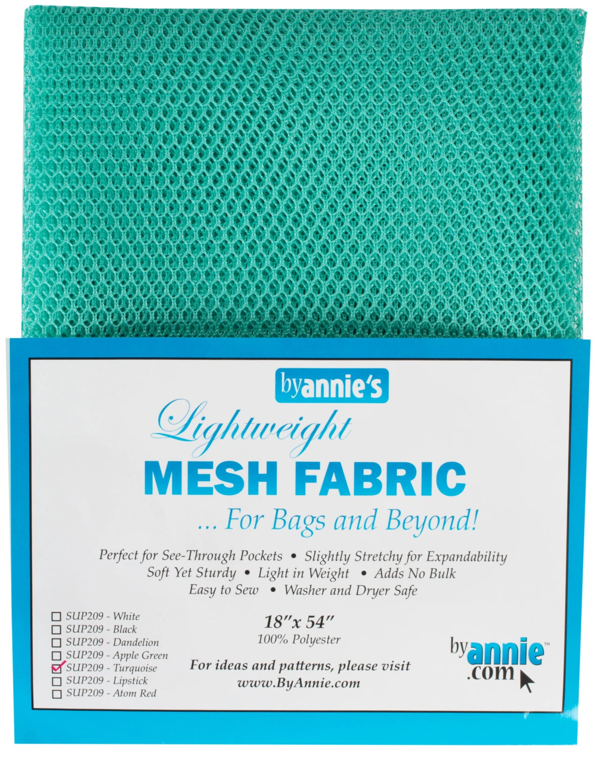 By Annie Lightweight Mesh Fabric 18 x 54"