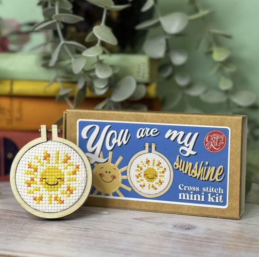 You are My Sunshine Mini Matchbox Cross Stitch Kit