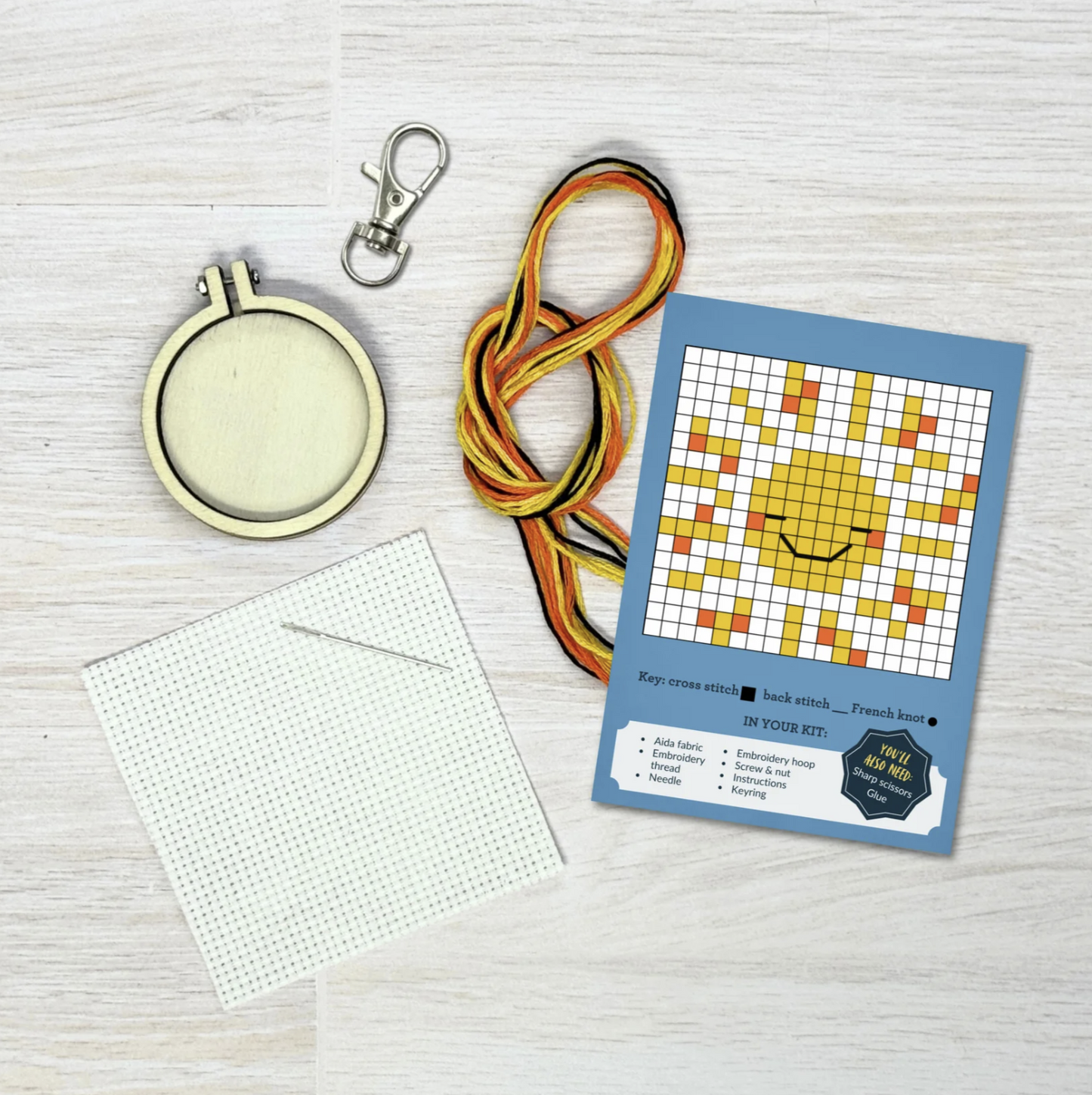 You are My Sunshine Mini Matchbox Cross Stitch Kit
