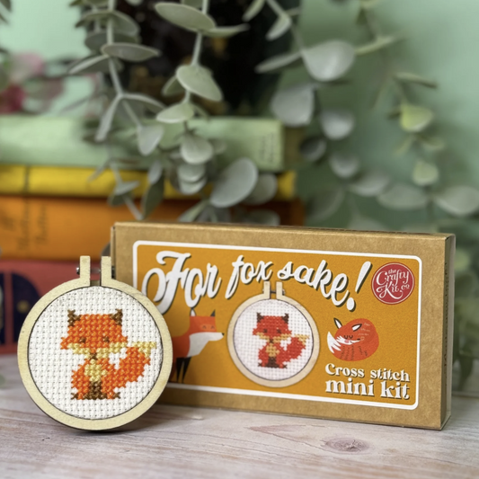 For Fox Sake! Mini Matchbox Cross Stitch Kit