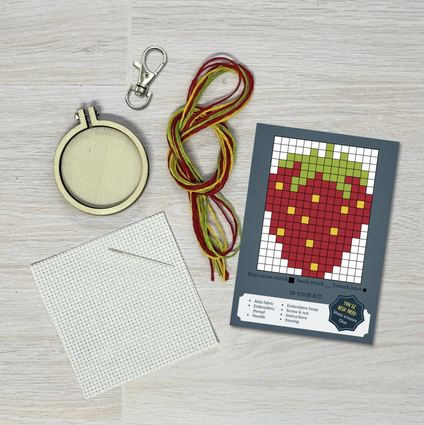 I'm Berry Grateful Mini Matchbox Cross Stitch Kit