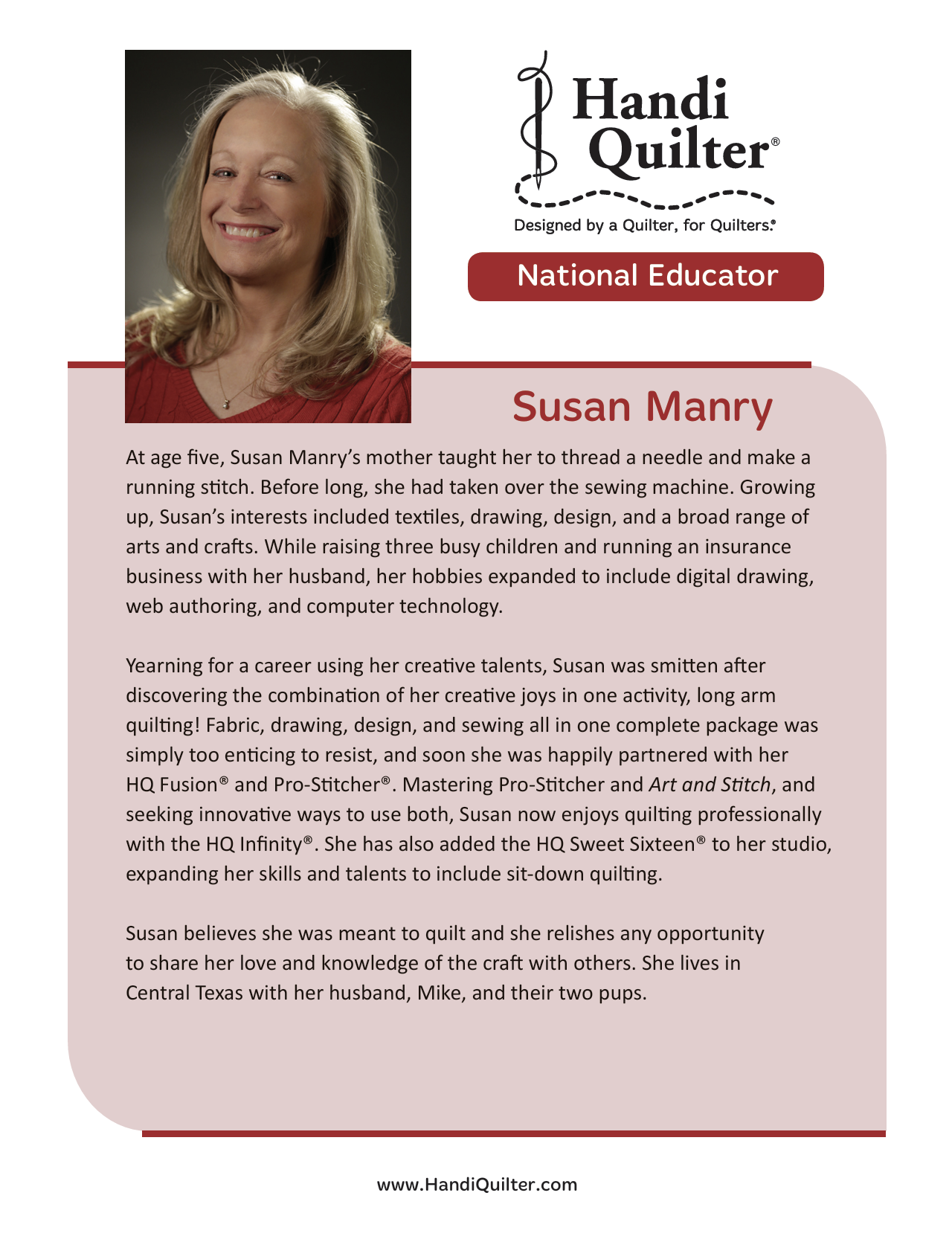 Pro-Stitcher Designer Virtual Club With Susan Manry Jan-March