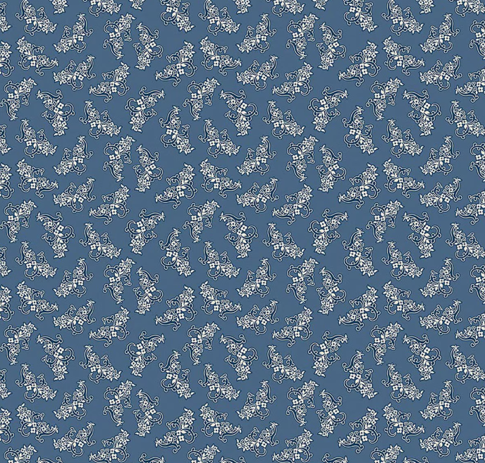 Denim & Daisy Bouquet Denim Yardage