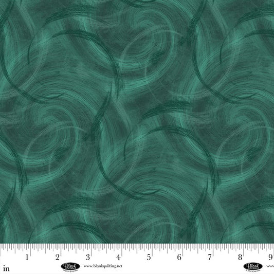 SPIN FLANNEL 108” Semi Circle Texture Green Wide Back Yardage