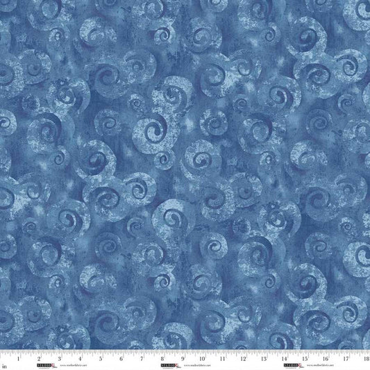 SPIRAL STORM 118" Slate Wide Back Yardage
