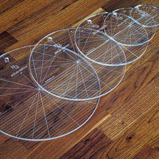 Solid Circle Ruler Set (of 5) - Handi Quilter Ruler