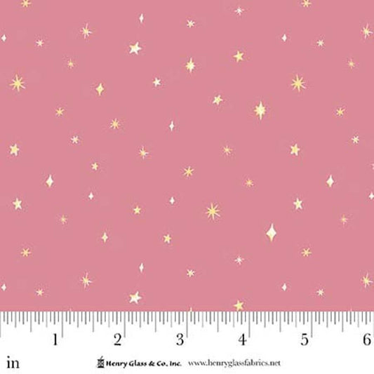 MY DARLING UNICORN Stars Pink Yardage