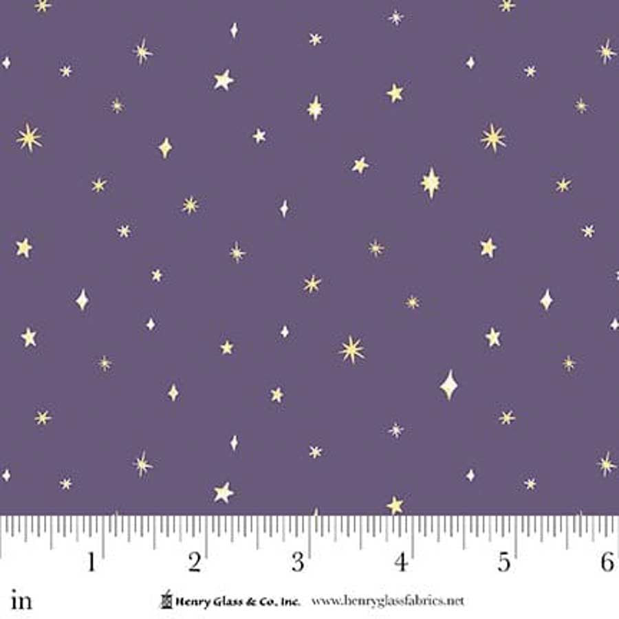 MY DARLING UNICORN Stars Purple Yardage