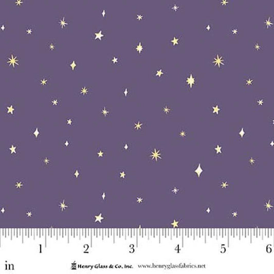 MY DARLING UNICORN Stars Purple Yardage