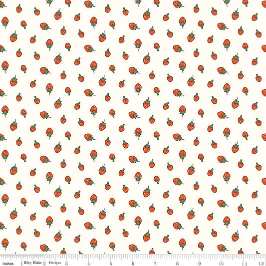 SERENDIPITY 2 Strawberries Cream Yardage
