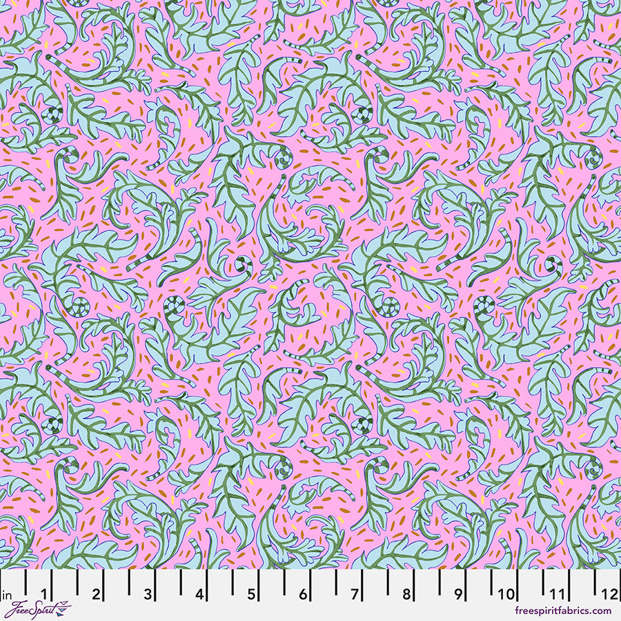 BLOSTMA & SONG Sweet Leaf Blush Yardage