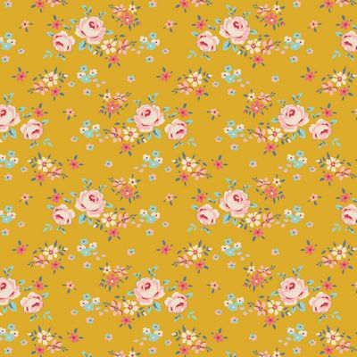 TILDA Creating Memories - Gracie Yellow Yardage