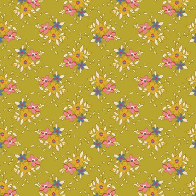 TILDA Creating Memories - Frida Lime Yardage