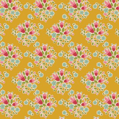 TILDA Creating Memories - Lulu Yellow Yardage