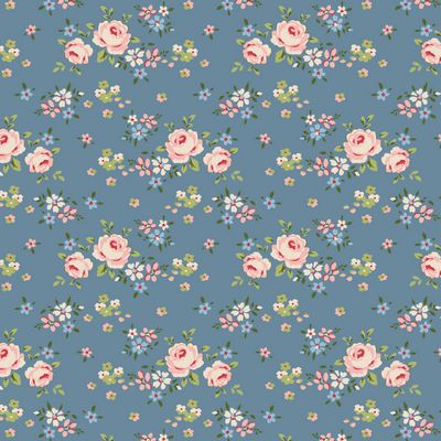 TILDA Creating Memories - Gracie Blue Yardage