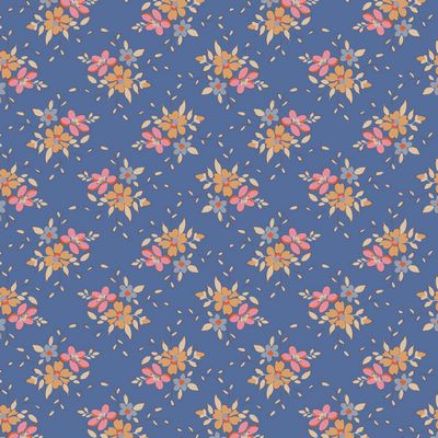 TILDA Creating Memories - Frida Blue Yardage