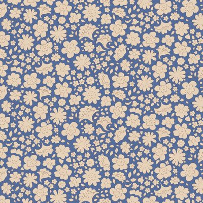 TILDA Creating Memories - Carla Blue Yardage