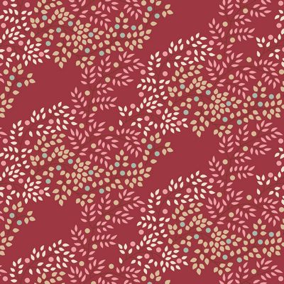 TILDA Creating Memories - Berrytangle Burgundy Yardage