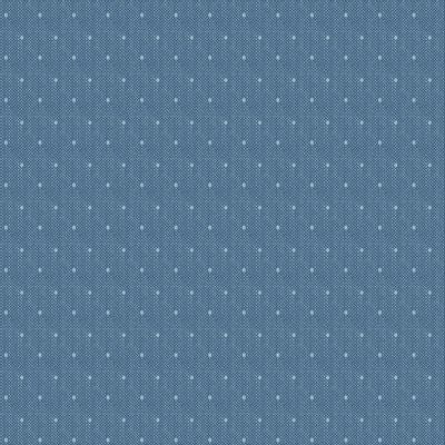 TILDA Creating Memories - Woven Tinydot Blue Yardage