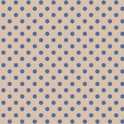 TILDA Creating Memories - Woven Polkadot Blue Yardage