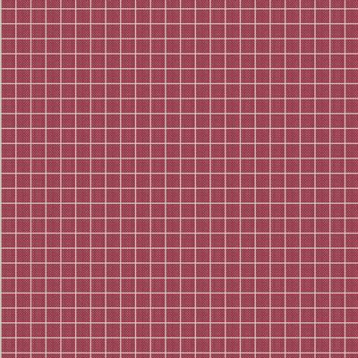 TILDA Creating Memories - Woven Plaid Burgundy Yardage