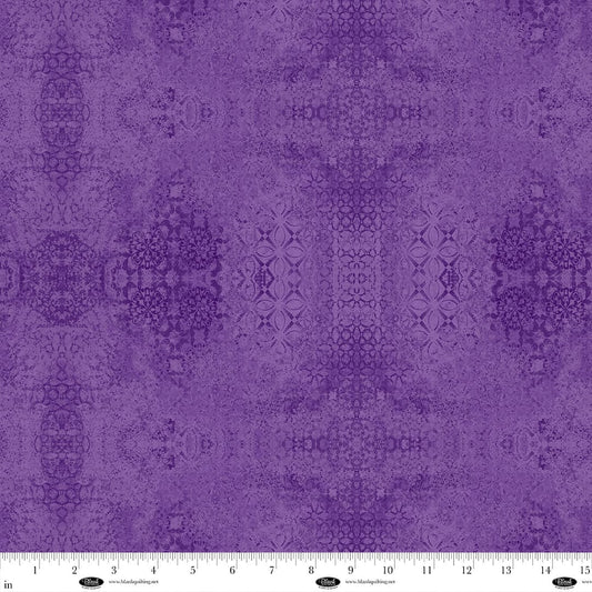 CASABELLA 108" Textured Demask Purple Wide Back Yardage