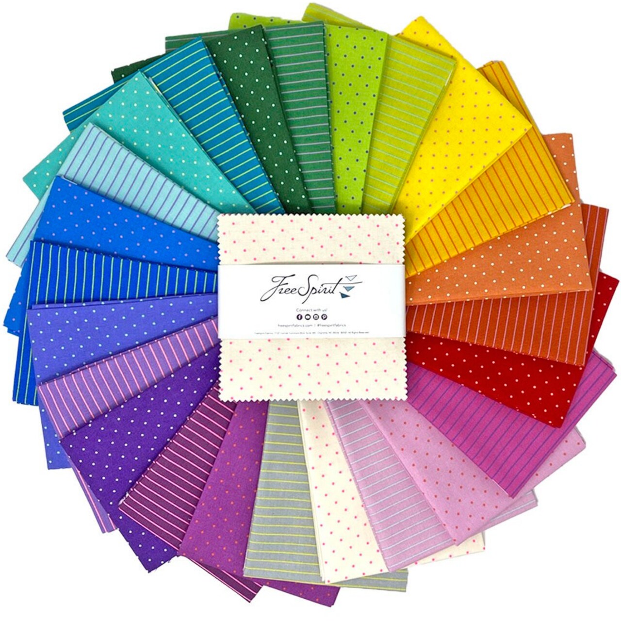 True Colors 5" Charm Pack Tiny Coordinates