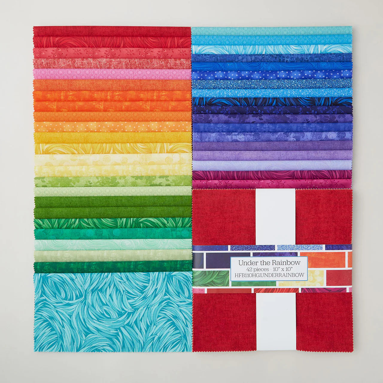 I'VE GOT HUE, BABE Under the Rainbow 10" Charm Pack