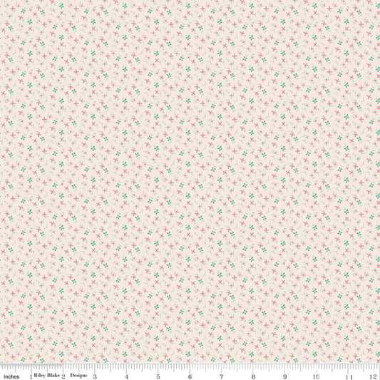 BERRY & SAGE Wildflowers Latte Yardage