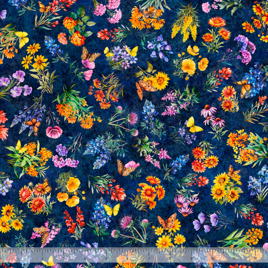 ALL TEXAS SHOP HOP 2026 Texas Wildflowers Navy PRE-ORDER