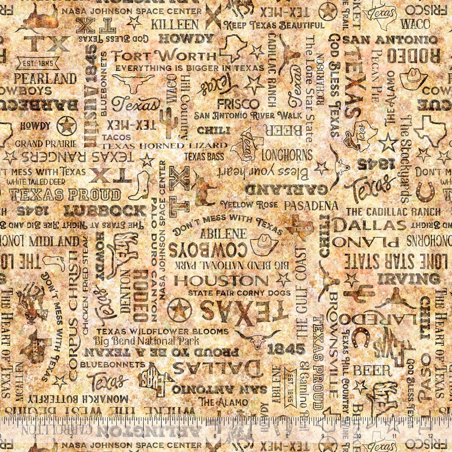 ALL TEXAS SHOP HOP 2026 Texas Text Tan PRE-ORDER