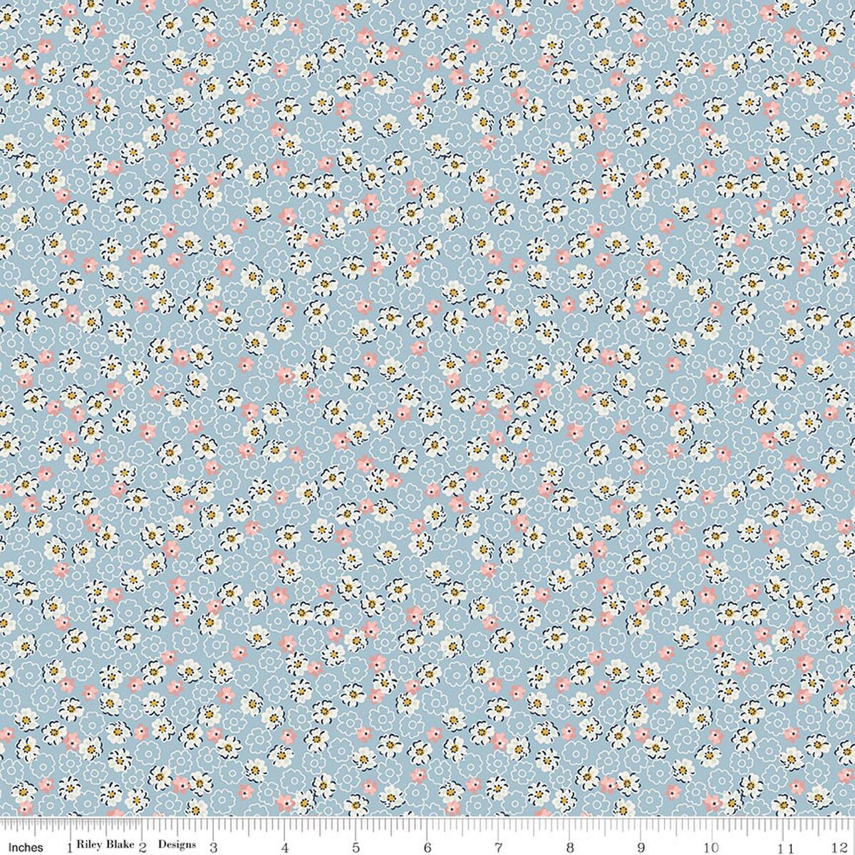 ROSEWOOD Wren Blue Yardage