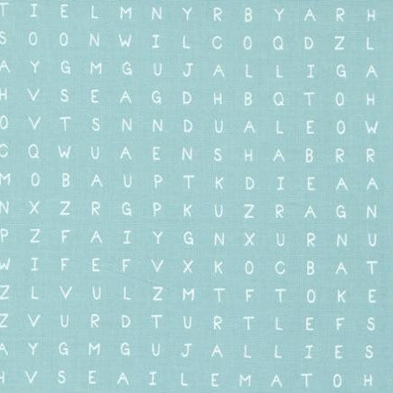 ABC XYZ Aqua Word Search Yardage