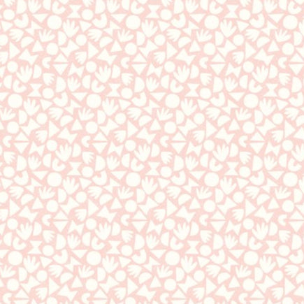 AGNES GARDEN Shapes Pink Yardage