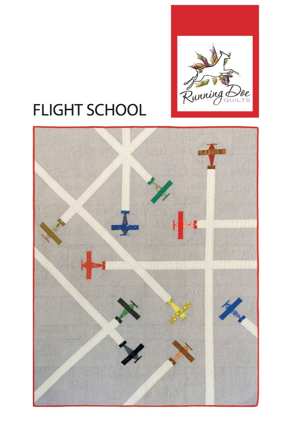 Flight Eight Pattern Flight School Pattern Digital Download – Running Doe Quilts