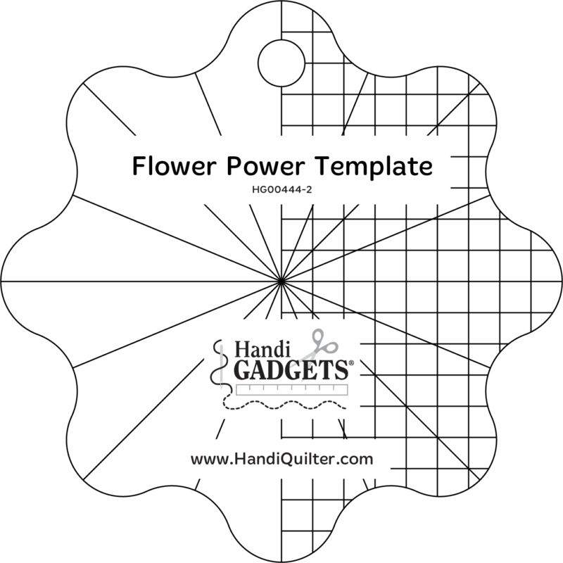 Flower Power Template - Handi Quilter Ruler