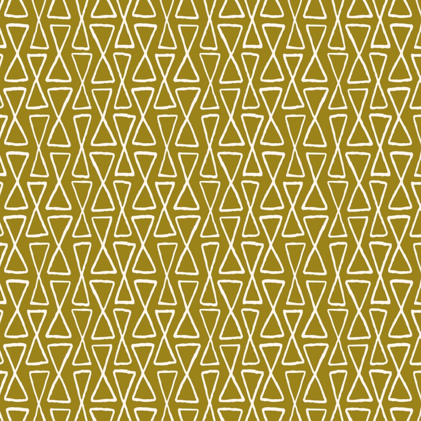 GARDENWATCH Geometric Olive Yardage