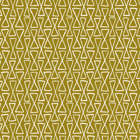 GARDENWATCH Geometric Olive Yardage