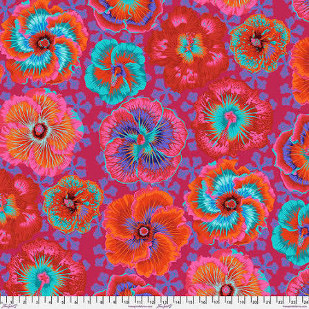 5 1/2yds Kaffe Floatinf Hibiscus Remnant