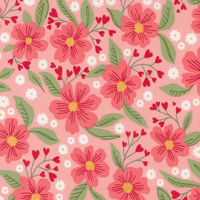 LOVE BLOOMS Blush Love in Bloom Yardage