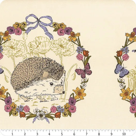 MY SECRET GARDEN Cloud Secret Garden Animal 8 Square Quilt Panel