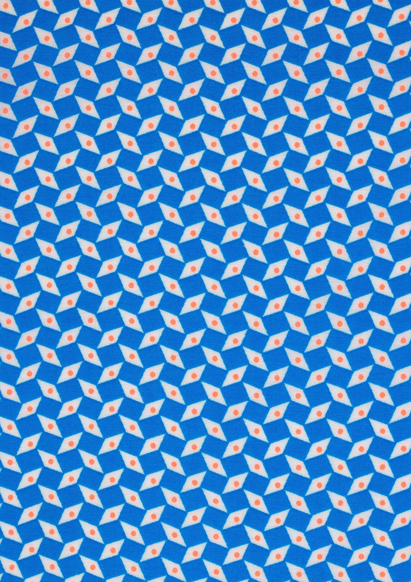 Blue Pepin Printed Cotton Yardage