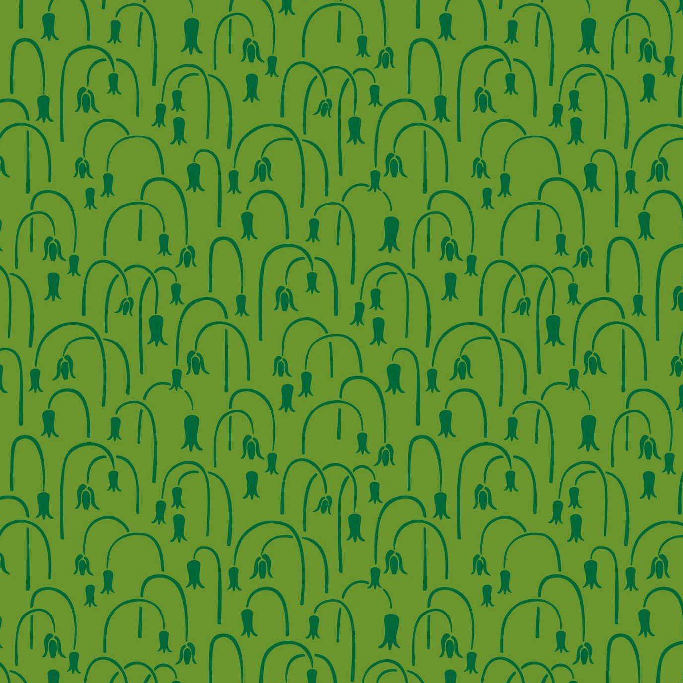 PICNIC Floral Green Yardage