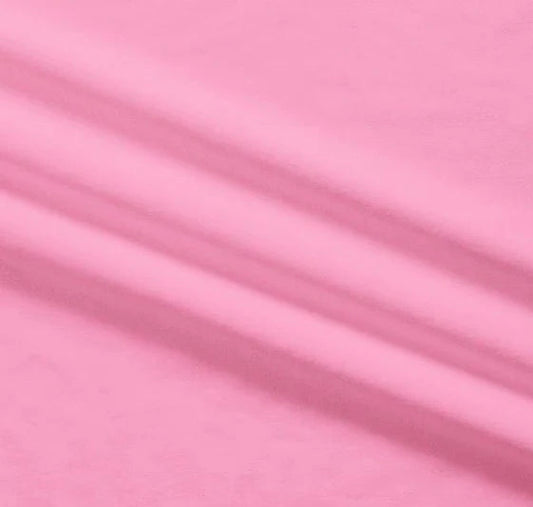 MINKY 60" Bubblegum Pink Solid Silky Smooth Yardage