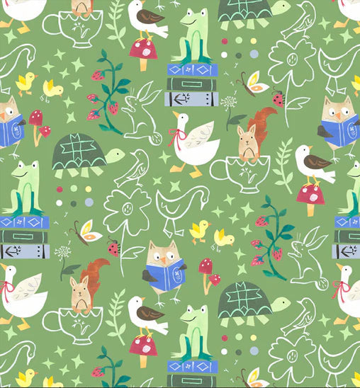 STORYTIME Storytime Gathering Green Yardage